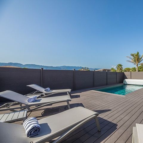 Villa 6 persons - - 3 bedrooms - Air conditioned - 7m private pool - Garden