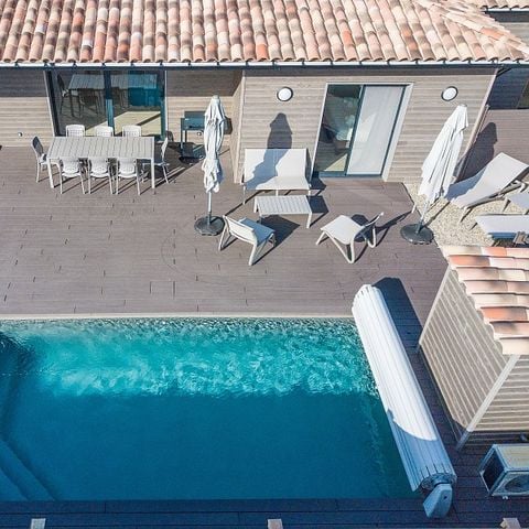 VILLA 6 persone - - 3 camere da letto - Aria condizionata - Piscina privata di 7 metri - Giardino