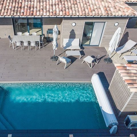 Villa 6 persons - - 3 bedrooms - Air conditioned - 7m private pool - Garden