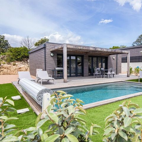 CASA 6 persone - - 3 camere da letto - Aria condizionata - Piscina privata di 7 metri - Giardino
