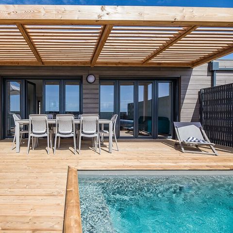 CASA 8 personas - - 4 habitaciones - Aire acondicionado - Piscina privada de 4m - Terraza