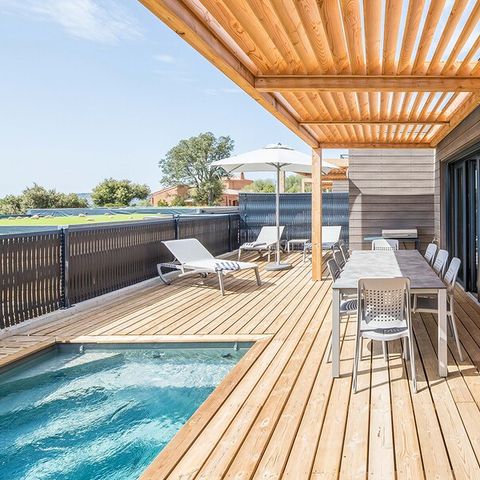 CASA 8 persone - - 4 camere da letto - Aria condizionata - Piscina privata di 4 metri - Terrazza