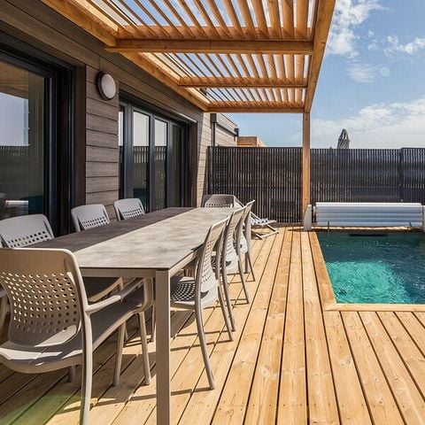 MAISON 8 personnes - 4 chambres - Climatisation - Piscine privée de 4m - Terrasse
