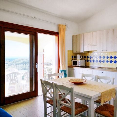 Piso 6 personas - 2 habitaciones - Terraza o balcón - Vista al mar