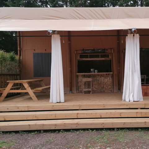 CANVAS AND WOOD TENT 5 people - Lodge tent 34m2 - 2 bedrooms