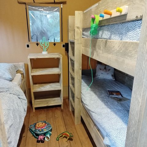 Lodge 5 personen - Lodgetent 34m2 - 2 slaapkamers