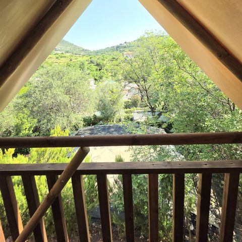 TIENDA DE LONA Y MADERA 3 personas - Albergue Bohéme