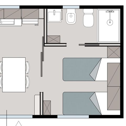 MOBILHOME 3 personas - TIFFANY