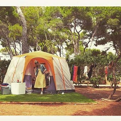 Tente en toile et en bois 2 personnes - Nomade Mer