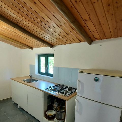 Bungalow 5 personen - Hout en baksteen B17