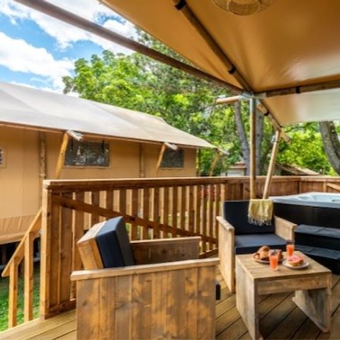 Accommodatie 5 personen - Safari Lodge tent (40 m² - 2 sl.k.)