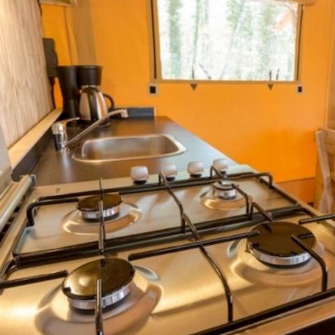 AUßERGEWÖHNLICHE UNTERKUNFT 5 Personen - Zelt Safari Lodge (40 m² - 2 Schlafz.)