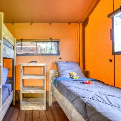 Accommodatie 5 personen - Safari Lodge tent (40 m² - 2 sl.k.)