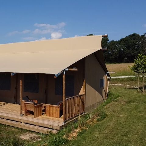 Uniek 5 personen - Safari Lodge tent (34 m2 - 2 sl.k.)