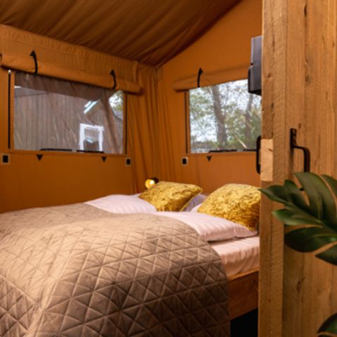 Uniek 5 personen - Safari Lodge tent (34 m2 - 2 sl.k.)
