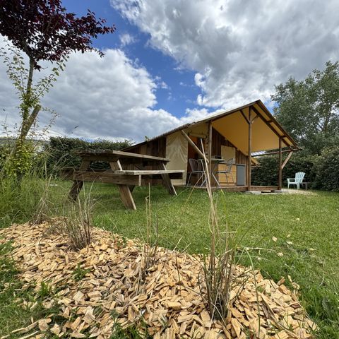 Accommodatie 4 personen - Camperhut (10 m² - 1 slm)