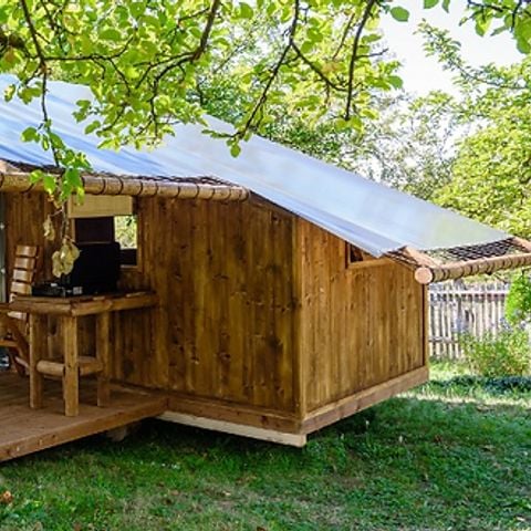Accommodatie 4 personen - Camperhut (10 m² - 1 slm)