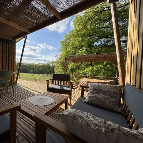 Lodge 4 personen - Cottage Lodge SPA (35 m² - 2 slaapkamers - 4 slaapplaatsen)