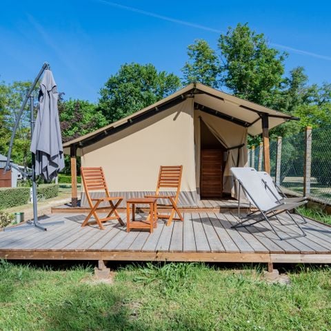 Tente en toile et en bois 2 personnes - Tente insolite - 9 m²