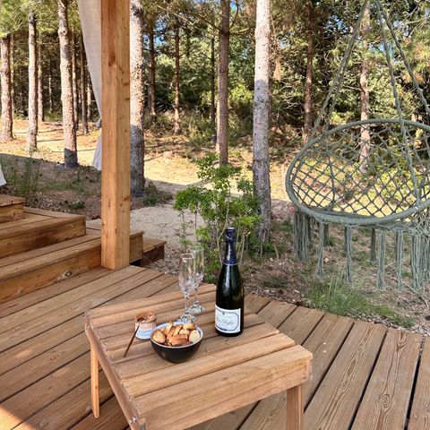 Chalet 5 personen - 2 slaapkamer lodge - Rustiek