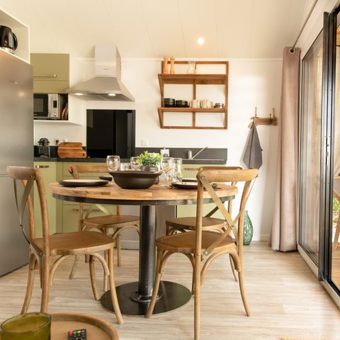 Chalet 5 personen - 2 slaapkamer lodge - Rustiek