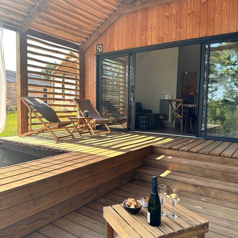 Chalet 5 personen - 2 slaapkamer lodge - Rustiek