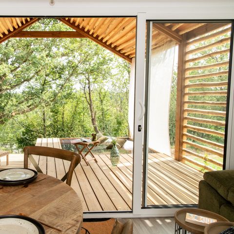 Chalet 5 personen - 2 slaapkamer lodge - Rustiek