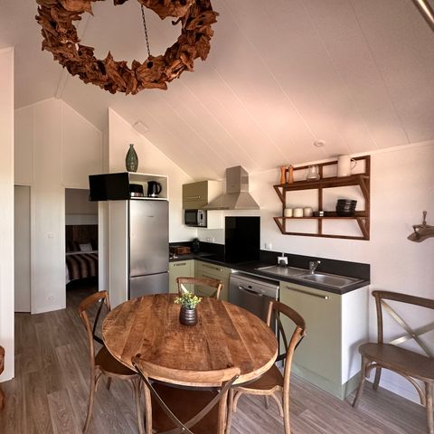 Chalet 5 Personen - Lodge mit 2 Schlafzimmern und Spa - Rustikal