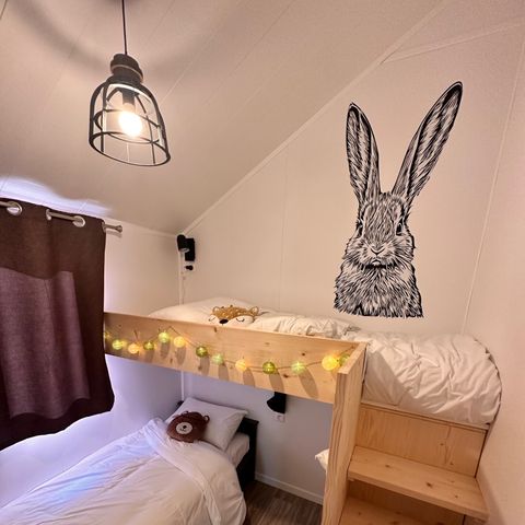 Chalet 5 Personen - Lodge mit 2 Schlafzimmern und Spa - Rustikal