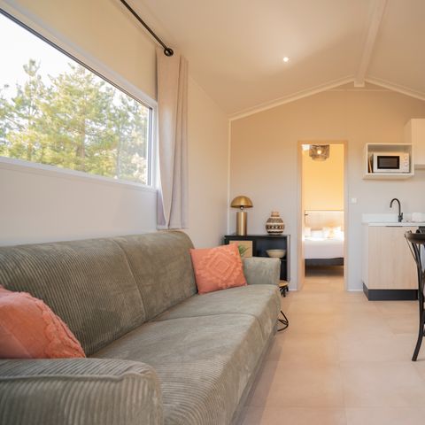 Lodge 4 persons - Lodge Ethnique (without spa) 1 bedroom + sofa bed living room