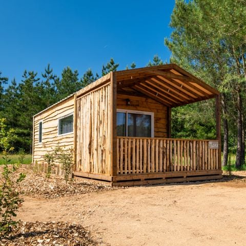 LODGE 4 Personen - Ethnische Lodge (ohne Spa) 1 Zimmer + Schlafsofa Wohnzimmer