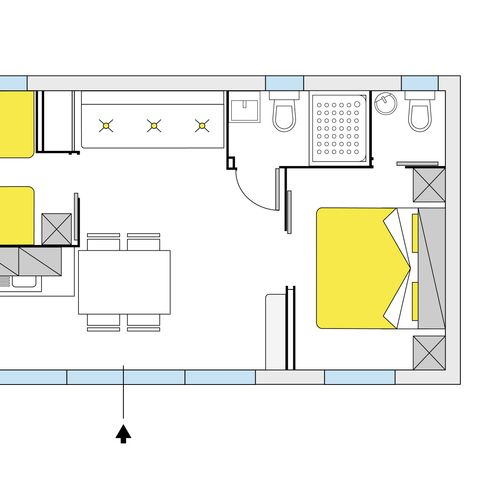 Mobile home 5 persons - Giotto Plus 5 pers.