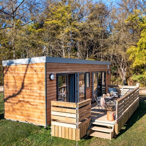 Accommodation 2 persons - Tiny House 1 bedroom with river view 2 pers.