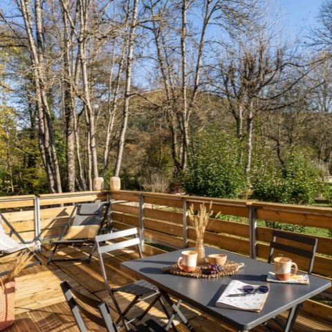 Accommodation 2 persons - Tiny House 1 bedroom with river view 2 pers.