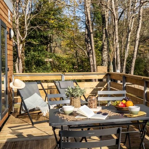 Accommodation 4 persons - 2-bedroom mezzanine Tiny House with river view sleeps 4