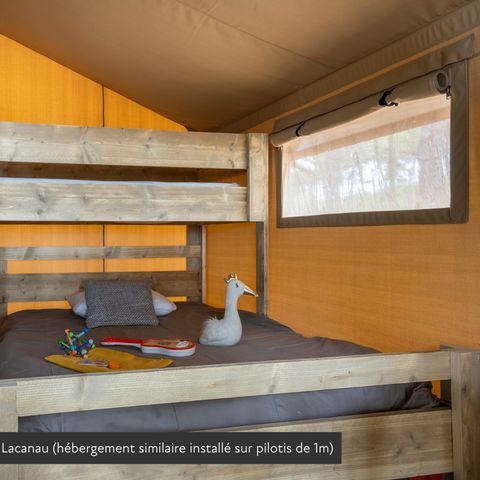 TENDA IN TELA E LEGNO 5 persone - Lodge Nature sur pilotis 5 pers.