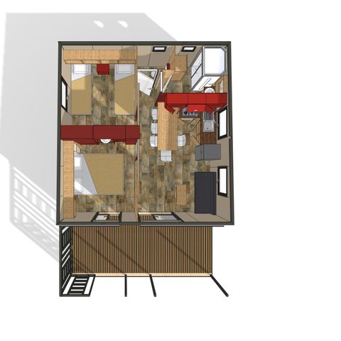 CHALET 6 persone - Superiore 2 camere da letto