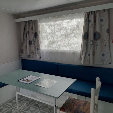 Stacaravan 4 personen - ECO - 2 slaapkamers - Plafondhoogte 2m10 - TV inbegrepen