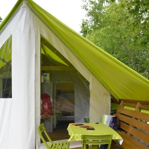 TENDA IN TELA E LEGNO 4 persone - Tenda Sahari 2 camere 17m2