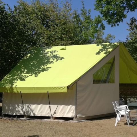 TIENDA DE LONA Y MADERA 4 personas - TENTE SAHARI 2 CH 4 pers 1/4 pers
