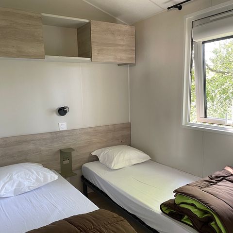 Stacaravan 4 personen - PREMIUM FAMILLE 2 slaapkamers 4 pers