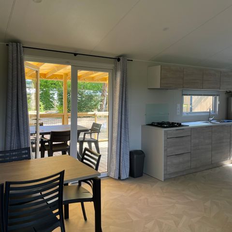 Stacaravan 4 personen - PREMIUM FAMILLE 2 slaapkamers 4 pers