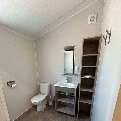 MOBILHOME 4 personas - 1 habitación PREMIUM para 2 personas (+2 posible como cama supletoria)