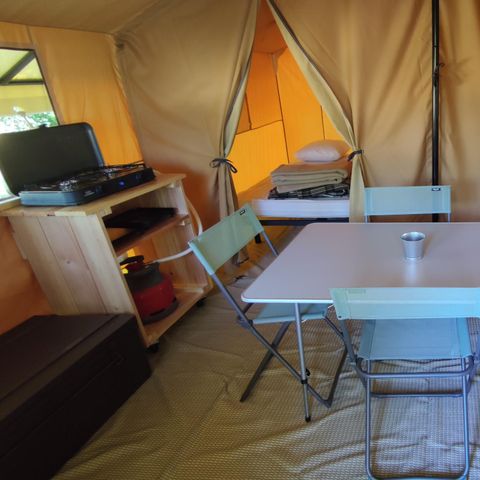 Canvas and wooden tent 4 persons - Ponza tent