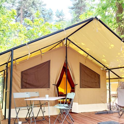 Canvas and wooden tent 4 persons - Ponza tent