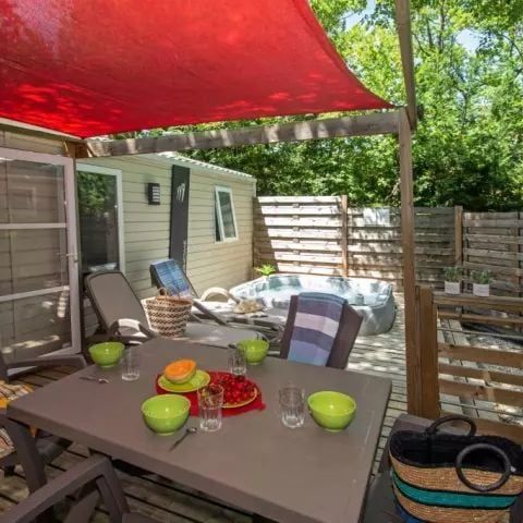 Mobilheim 4 Personen - Cottage Romarin 3 Zimmer 4 Personen Klimatisiert Privates Spa