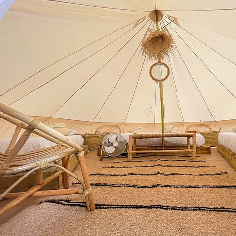 CANVAS AND WOOD TENT 4 people - Marfil Family (1R 4P)