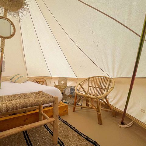 Tent van canvas en hout 2 personen - Marfil (1R 2P)