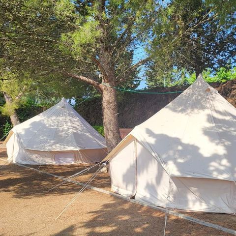Tente en toile et en bois 2 personnes - Marfil (1R 2P)