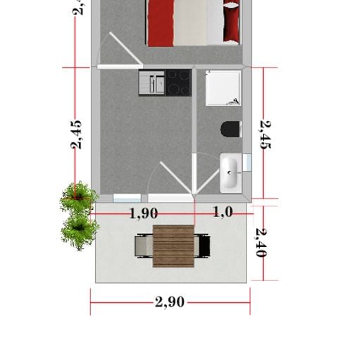 Bungalow 2 Personen - Bungalow 2 personen
